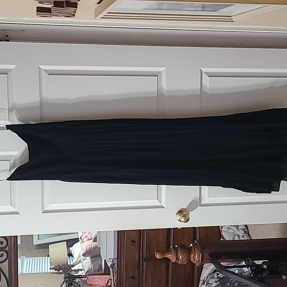 BLACK MAXI BACKLESS DRESS..BY NECTAR CLOTHING SIZE L - Picture 1 of 6